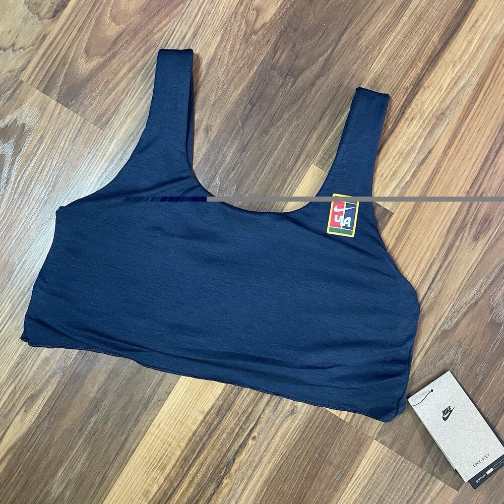Nike Women by YOON‎ Women's L Light-Support Lightly Lined Sports Bra Navy Blue